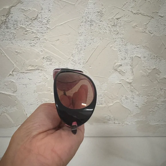 OAKLEY DANGEROUS Breast Cancer Black Pink Plastic Sunglasses - Picture 13 of 16